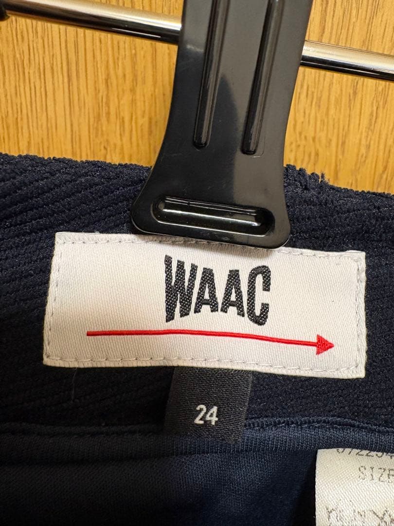 WAAC ネイビー コーデュロイスカート 24サイズ