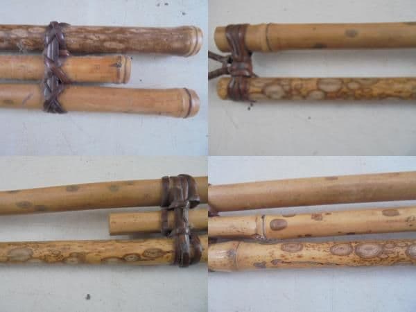 Aka6896　斑竹　紋竹　古竹　一輪差　花入