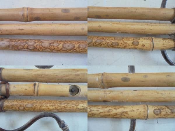 Aka6896　斑竹　紋竹　古竹　一輪差　花入