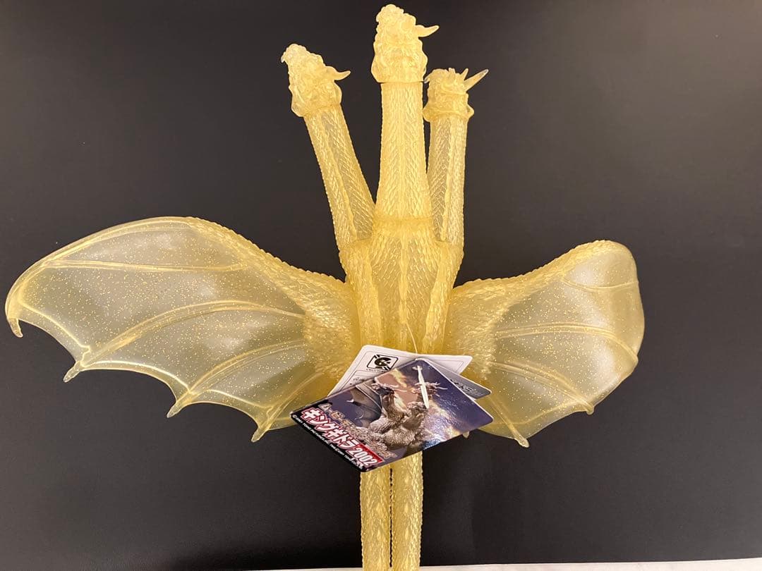 タグ付き　2002 劇場限定版　ゴジラ・モスラ・キングギドラ大怪獣総攻撃　ソフビ