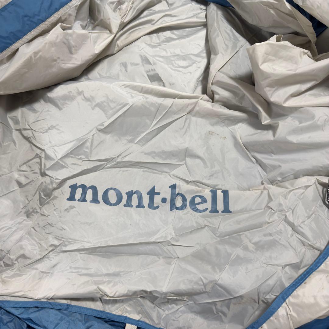 人気モンベル　クロノスキャビン2型テント　ブルー　グランドシート付