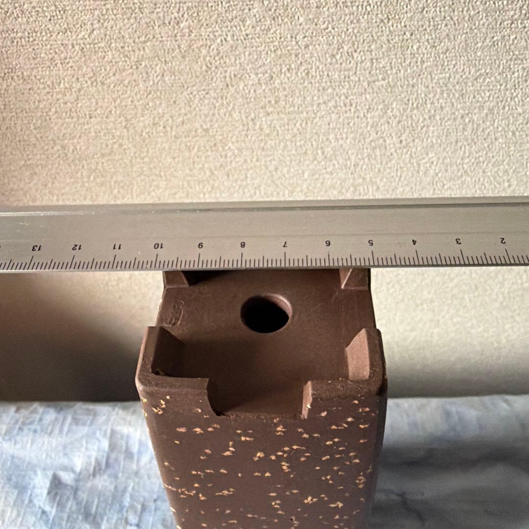 中国宜興　植木鉢　朱泥　黒泥　中国　アンティーク　China