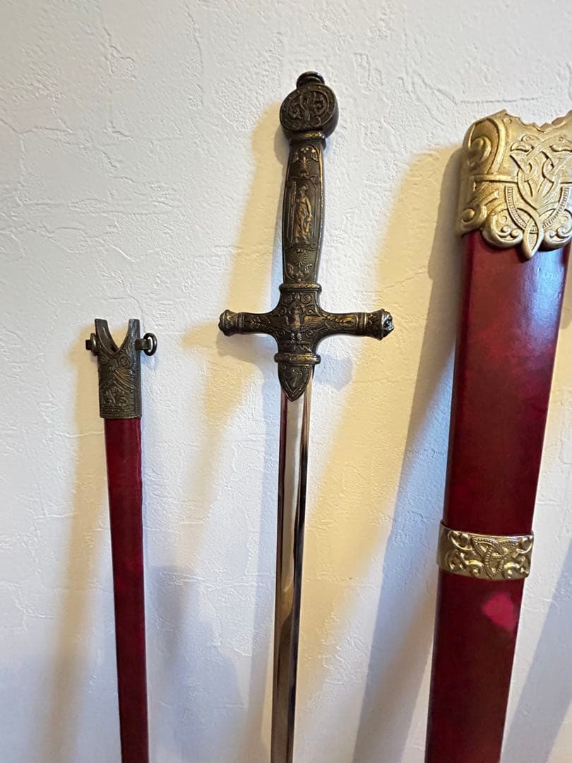 デニックス製 ？ レプリカソード 模造刀 コスプレ 西洋刀剣 2本セット 貴重