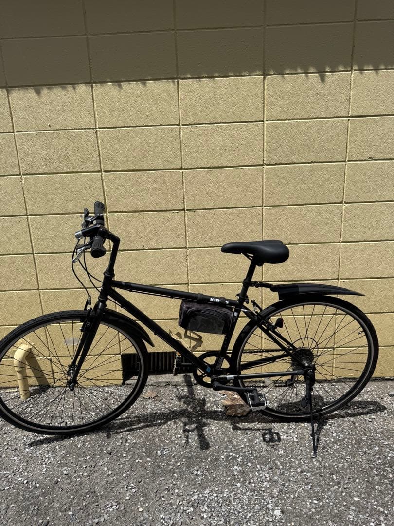 黒 クロスバイク 自転車 サイモト