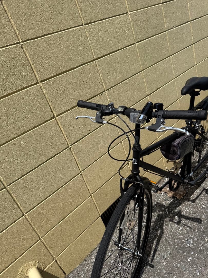 黒 クロスバイク 自転車 サイモト