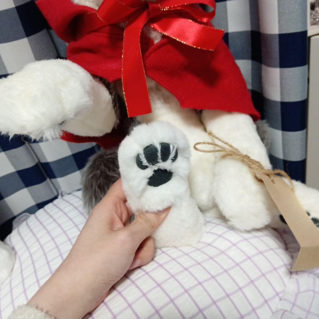 オオカミのぬいぐるみ 狼頭巾ちゃん 赤ずきんフード付き 狼 ドール リアル