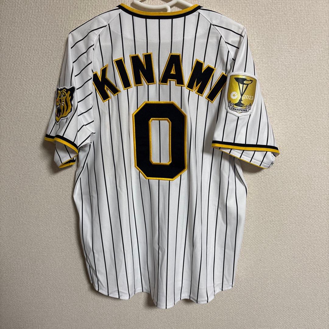 阪神タイガース　木浪聖也　チャンピオンパッチ付き　ユニフォーム
