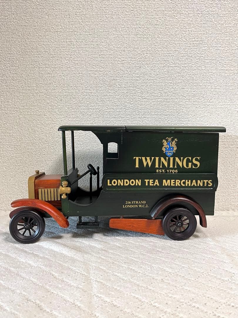 イギリスTWININGS 木製 トラックティーキャディー