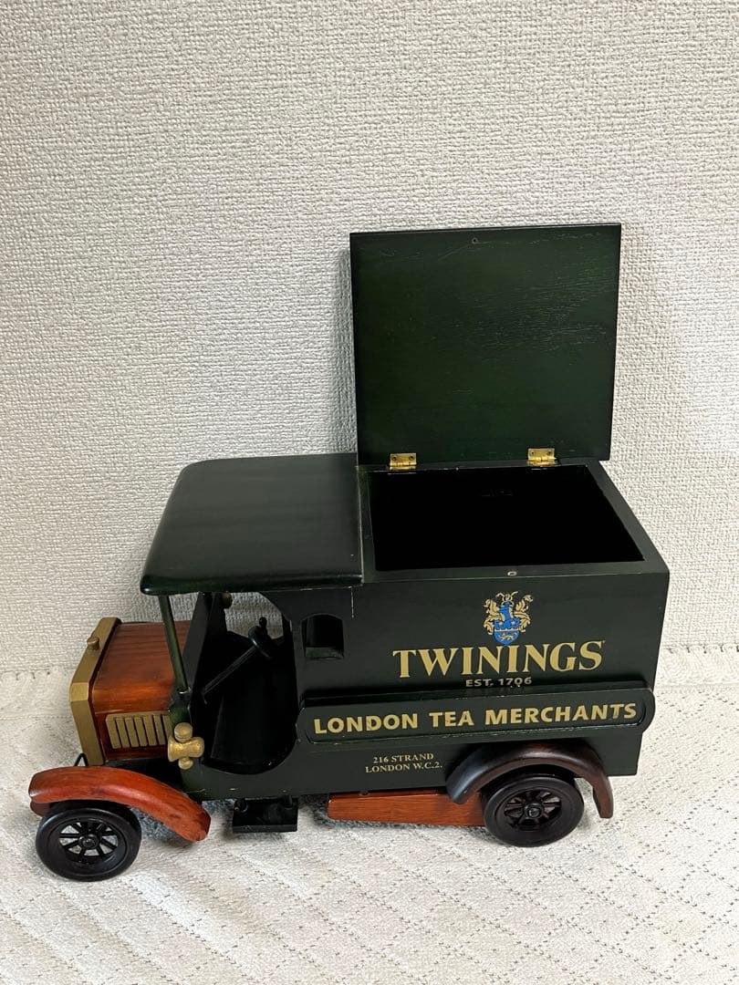 イギリスTWININGS 木製 トラックティーキャディー