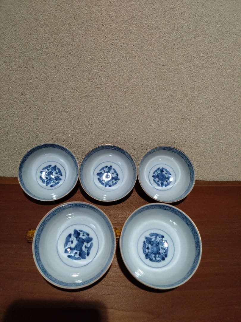 阿蘭陀人  五艚船 紋 猪口  南蛮人