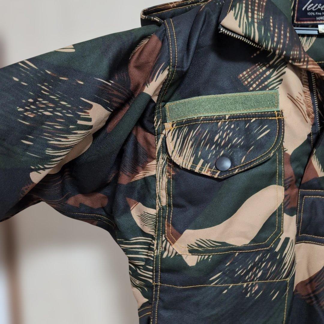 美品　インド軍ブラッシュストロークカモジャケット 防寒　Мサイズ　プルオーバー