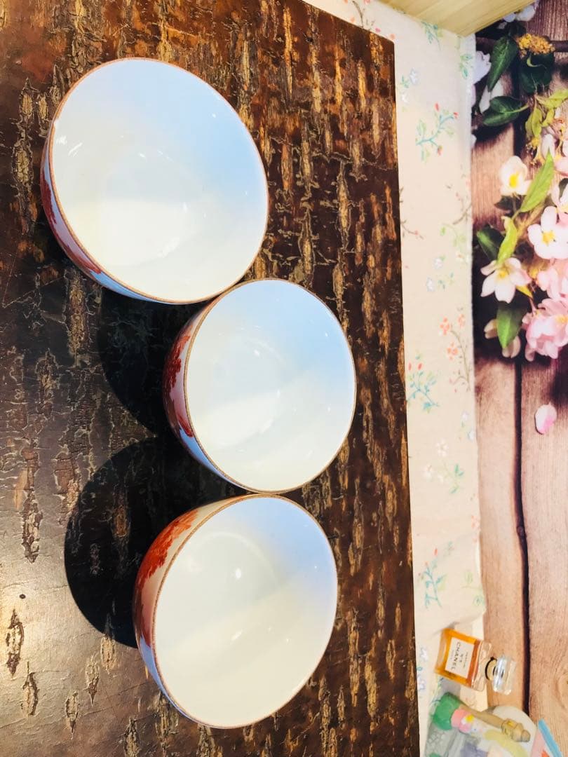 稀少 時代古物 古九谷 赤絵 金彩山水閣楼紋 煎茶器 急須/煎茶碗/湯冷 5点