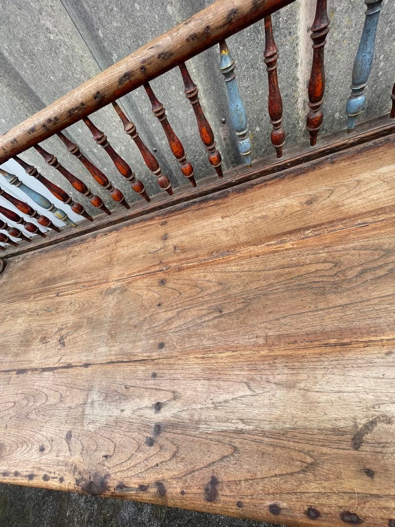 稀少/アンティーク/インド/インド家具/古材/長椅子/ベンチ/店舗什器