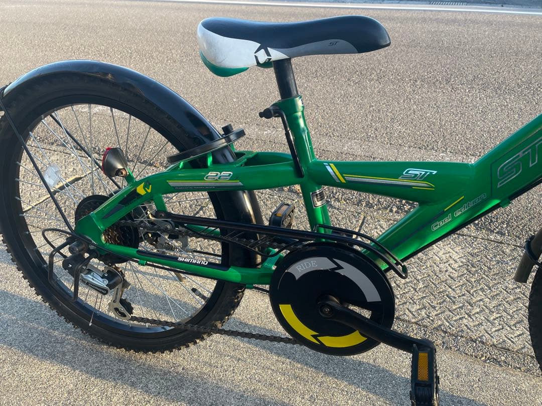 ジュニアスポーツ用グリーン自転車　ステイメン　岐阜県西濃直接渡しのみ