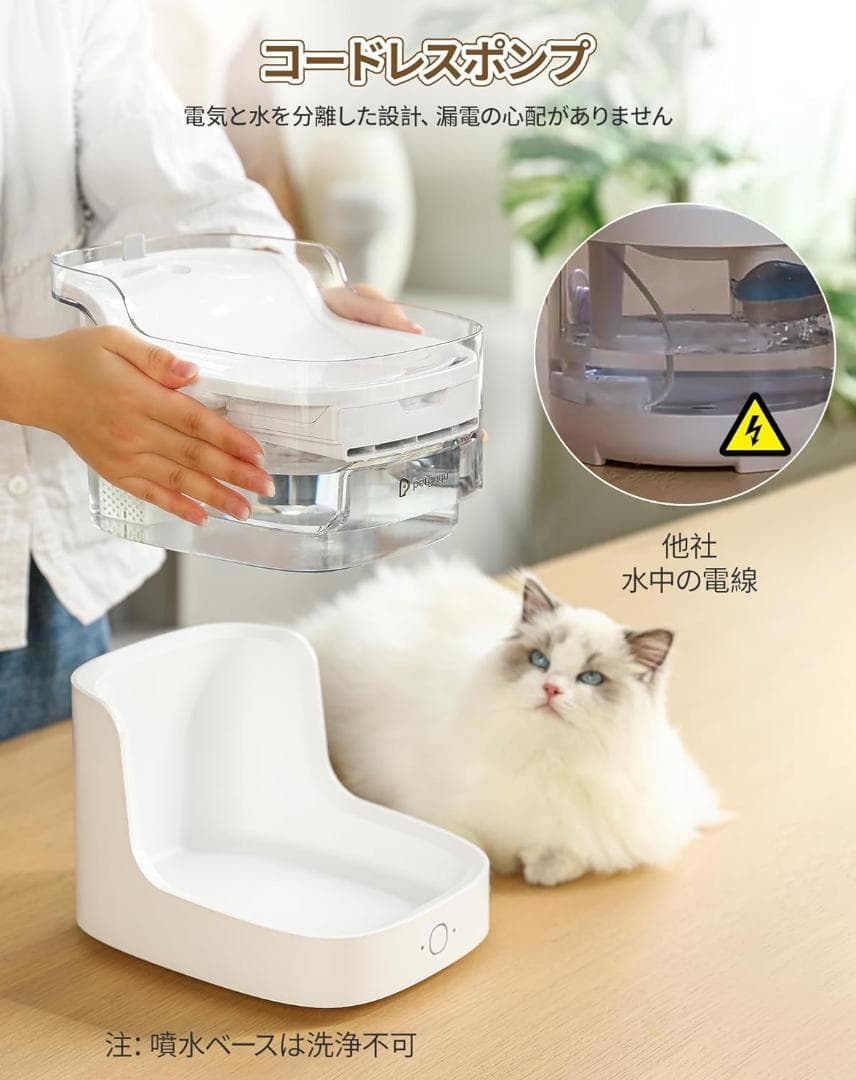 新品・未開封 Petgugu PFL1 WiFiペット用自動給水器/アプリ・2L