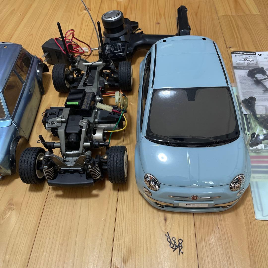 【動作確認済】タミヤ RCカー FIAT 500 1/10 M03シャーシ