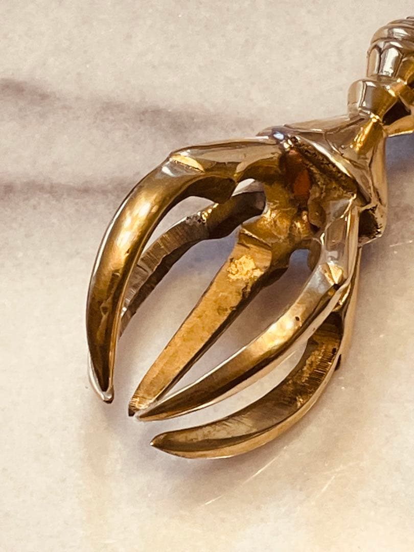 日本式 新品 未使用 送料無料 五鈷杵　バジュラ　ドルジェ　密教法具 16㎝