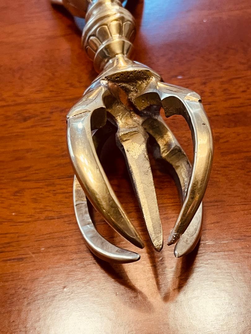 日本式 新品 未使用 送料無料 五鈷杵　バジュラ　ドルジェ　密教法具 16㎝