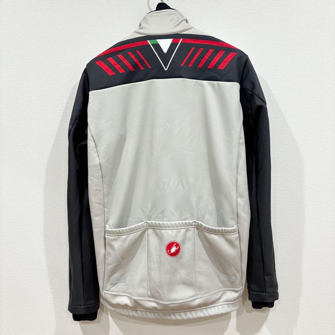 Castelli カステリ　サイクルジャケット GORE グレー　裏起毛　ゴア