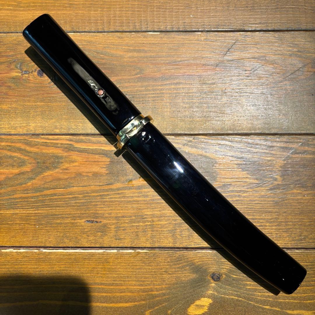 日本刀残欠クラフトナイフNo.76 政常 切先 黒鞘