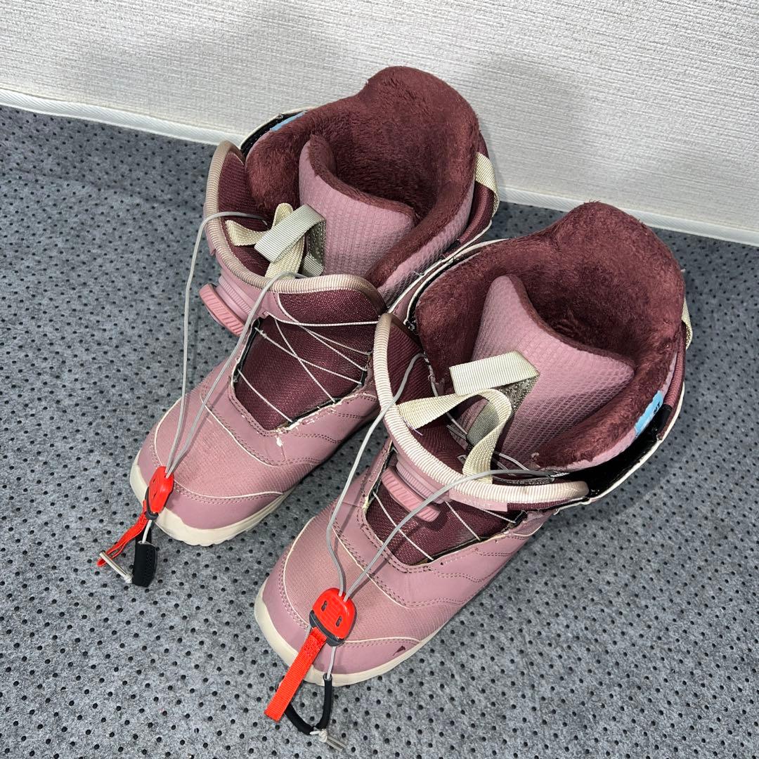 7-8回使用 24.5cm BURTON MINT BOAピンクブーツ