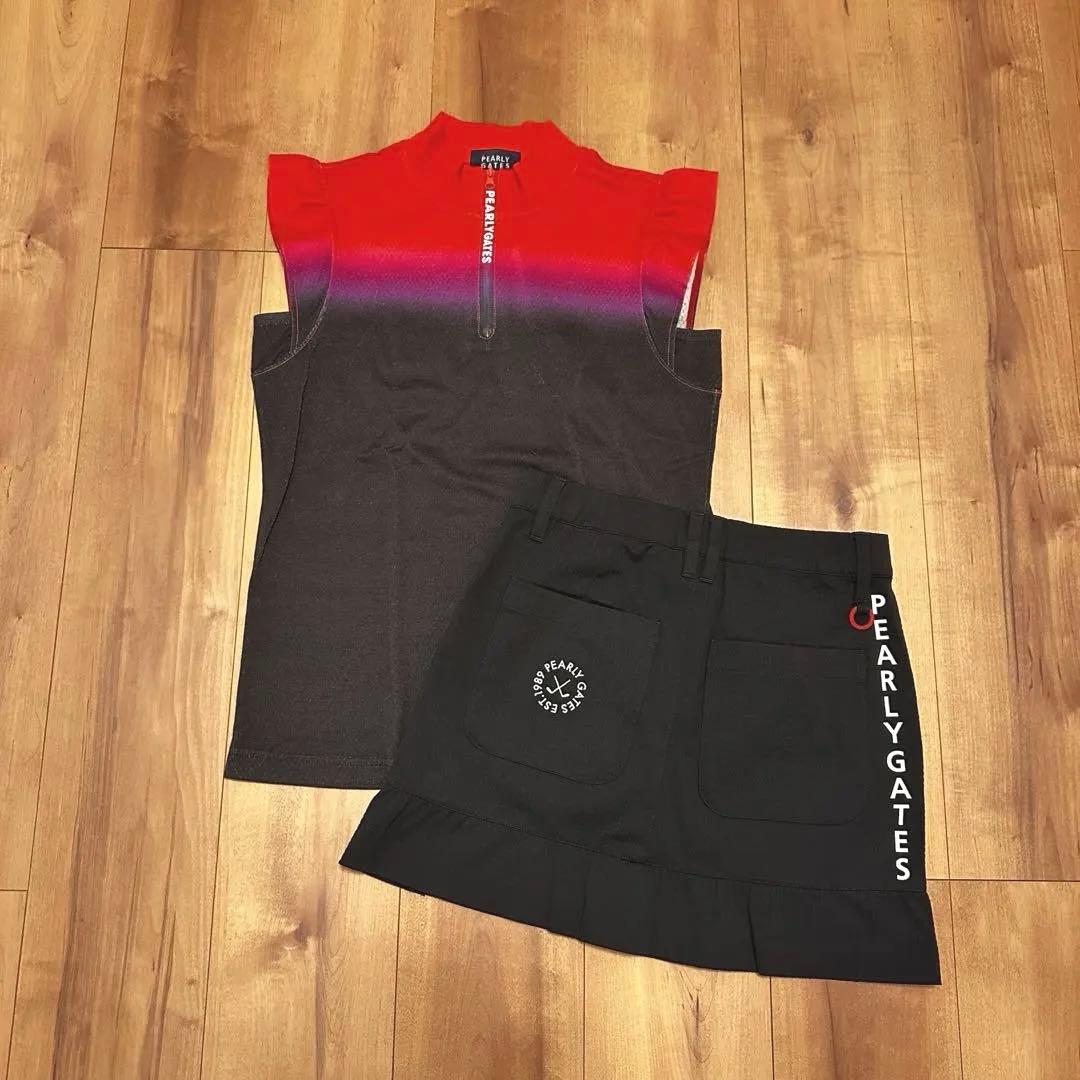 フリル　ノースリーブ　スカート　モックネック　セットアップ　上下セット　春夏