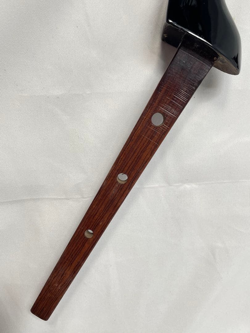 沖縄三線 紫檀棹 本皮1枚張り 高級モデル