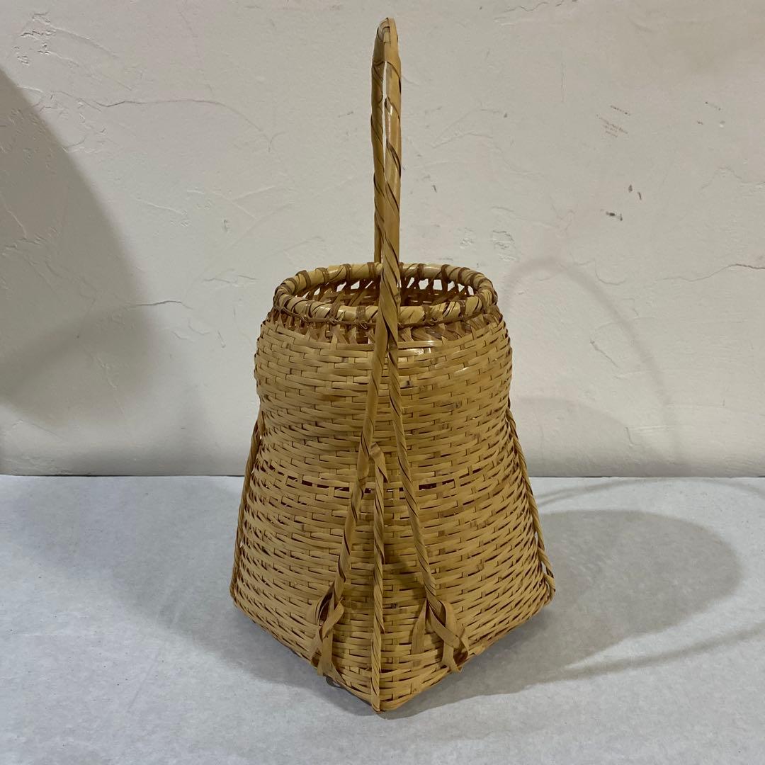 茶道具　竹籠　方円籠　即中斎好み　菁竹作