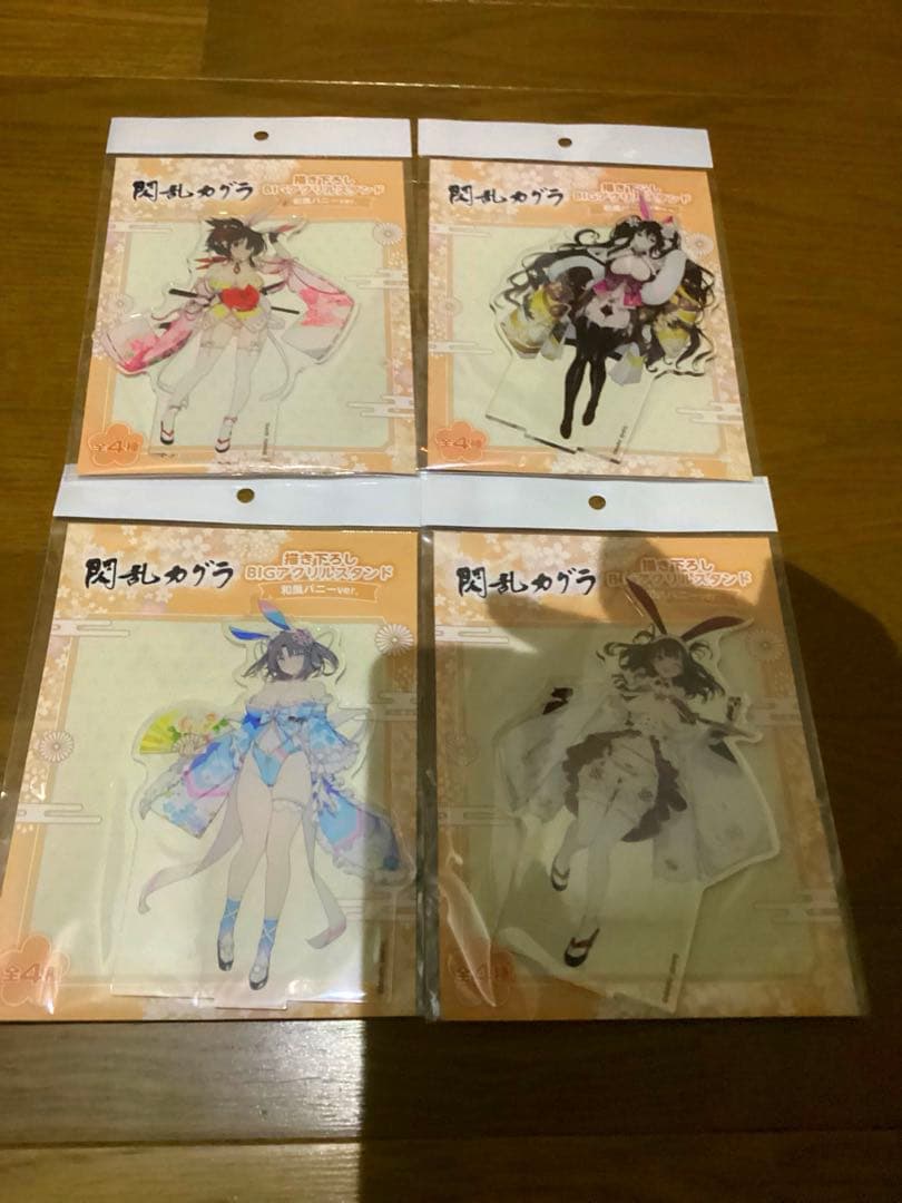 閃乱カグラ 【和風バニー 飛鳥、雪泉、雪不帰、鴇 アクリルスタンド】全４種セット