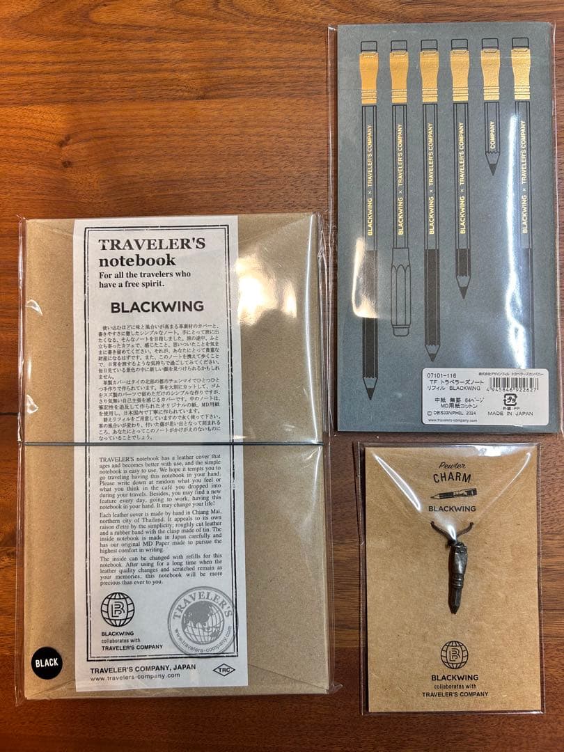 新品 トラベラーズノート BLACKWING ブラックウイング 3点セット