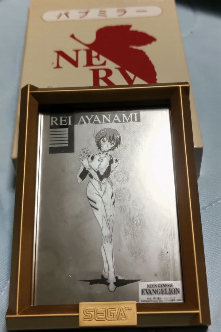 エヴァンゲリオン　パブミラー　5セット箱入り　額縁ゴールドタイプ