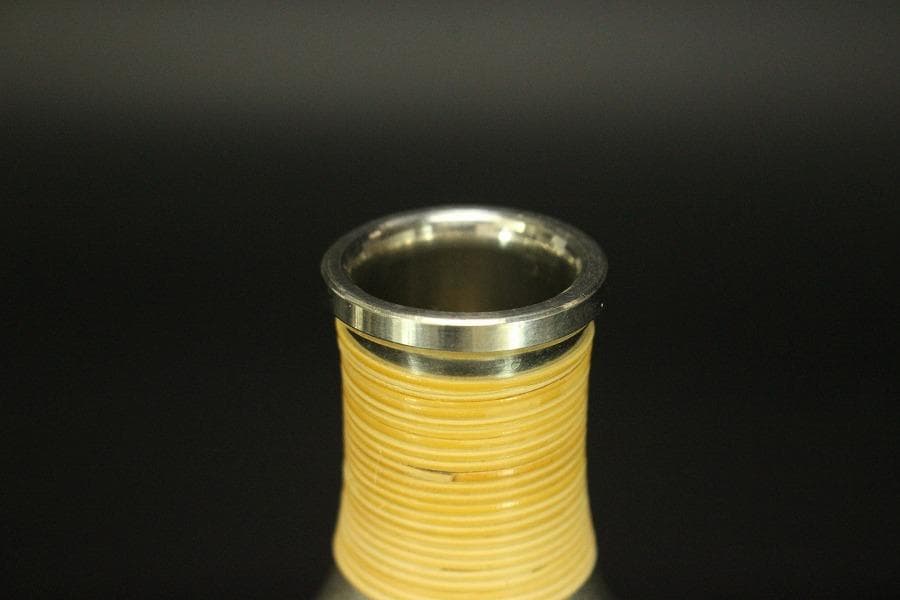 薩摩錫器 徳利 盃 さつま朝日堂 記念品 木箱付(メ1134)