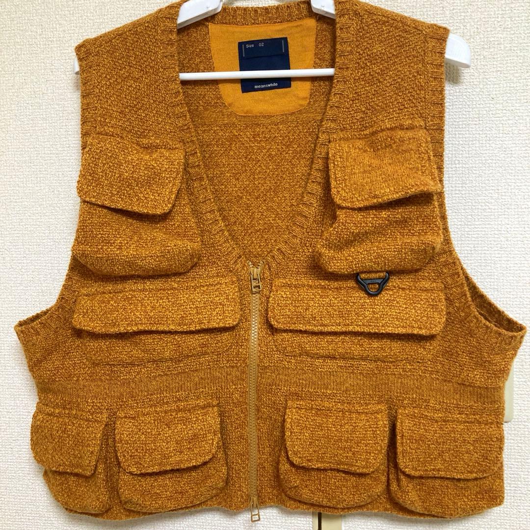 ミーンズワイル meanswhile ［過剰収納力］ニットラゲッジベスト