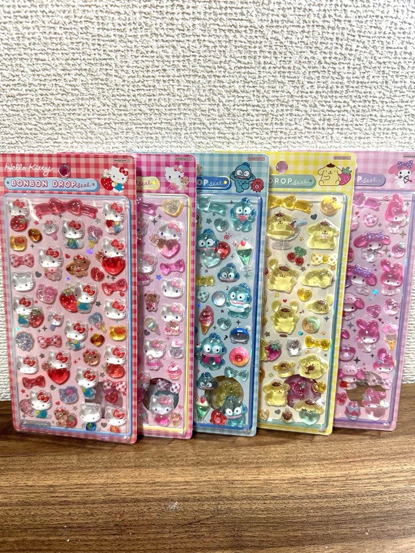 【正規品】ボンボンドロップシール 第二弾サンリオ 5枚