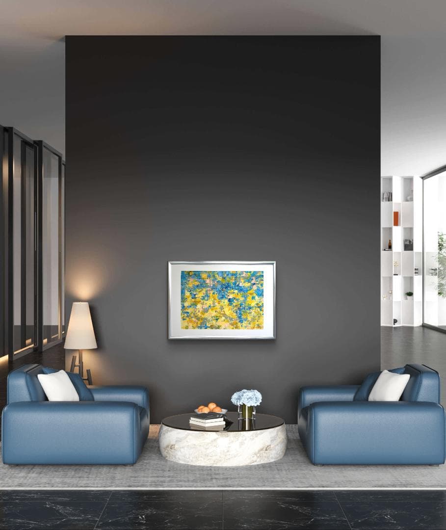 イン・ザ・パラダイス / 抽象画 77×56㎝ B2 額縁セット 原画 モダン