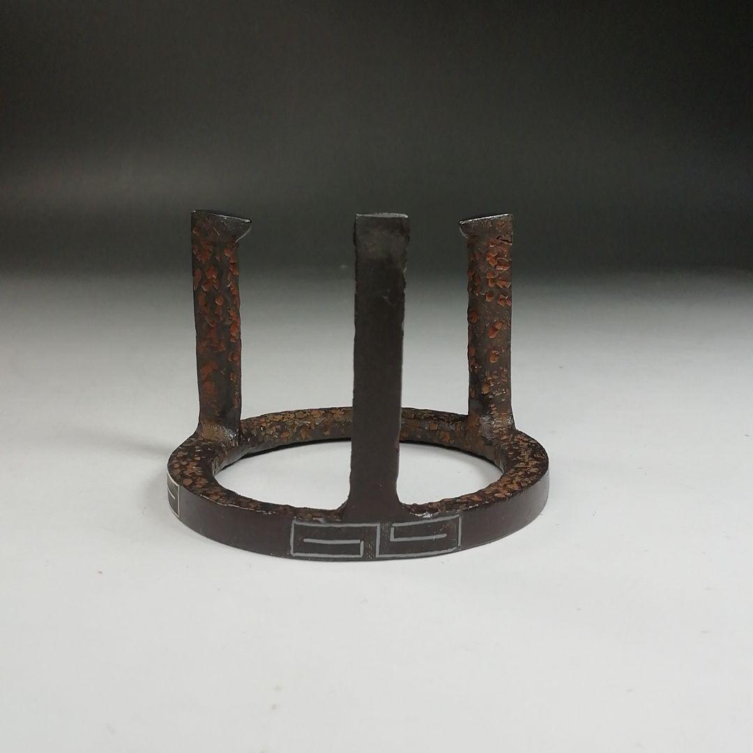 Ｗ５　蓋置　『五徳　蓋置』『釜師　和田美之助 造』　共箱　茶道具