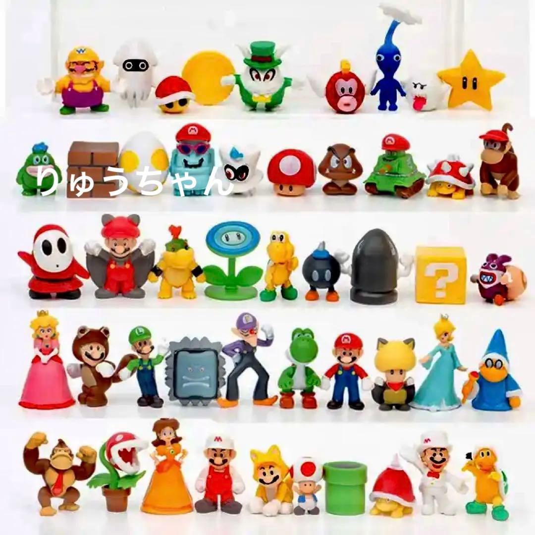 [新品] マリオ フィギュア 48体セット tt