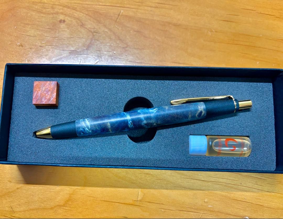 【野原工芸似】スタビライズドウット 真鍮金具 シャープペンシル