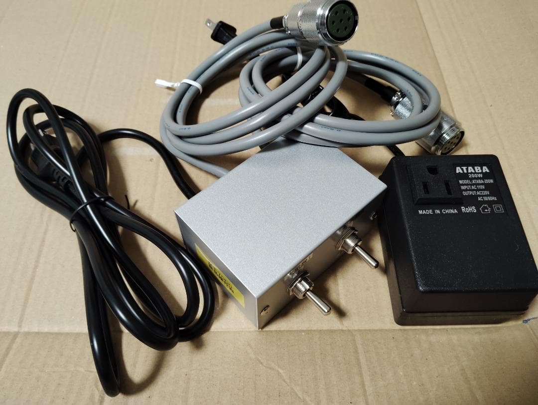 まさ　京王7000系用操作スイッチ2個口&200V昇圧器セット E02M