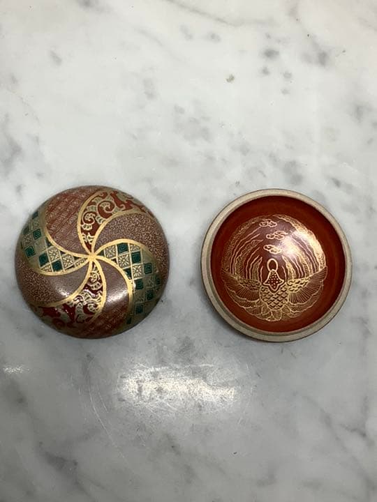 九谷焼　末川泉山　庄三風　香合