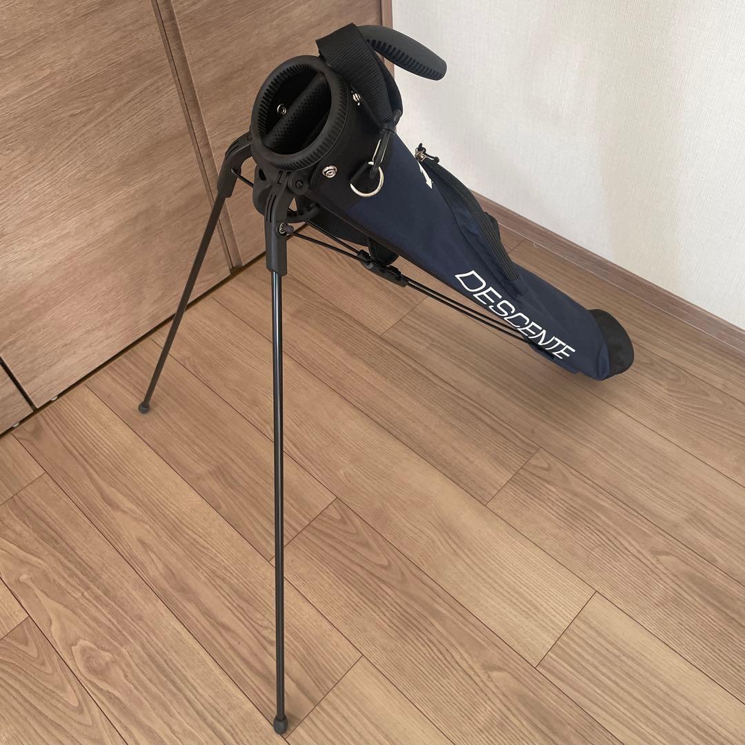 【新品】DESCENTE ゴルフサイドバッグ 【ネイビー】