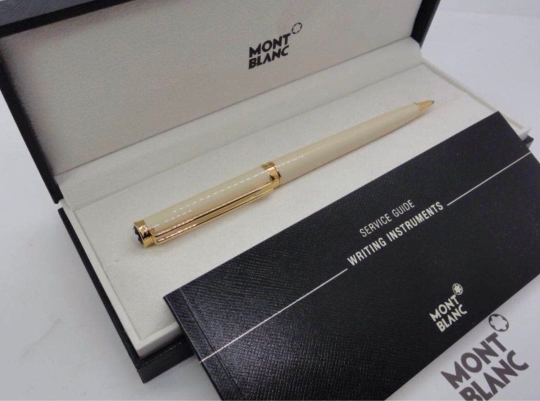 モンブラン　ボールペン★未使用の稀少な白軸ホワイト・オブリュージュNo15270