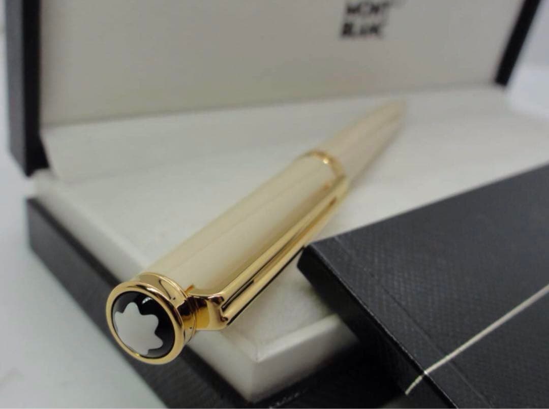 モンブラン　ボールペン★未使用の稀少な白軸ホワイト・オブリュージュNo15270