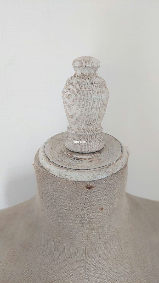 フランス製アンティーク　ホワイト　コルセットトルソー