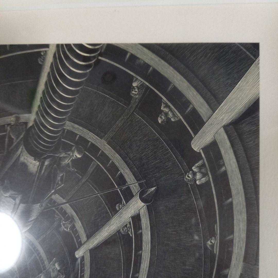 柄澤齊先生　オリジナル小口木版画　死と変容Ⅱ　時の井戸➕展覧会カタログ付属