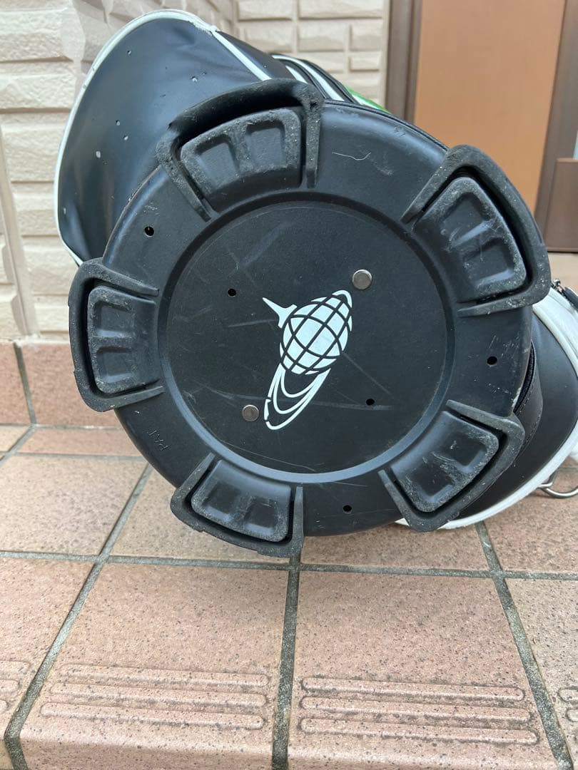 BEAMS GOLF キャディバッグ ホワイト/グリーン