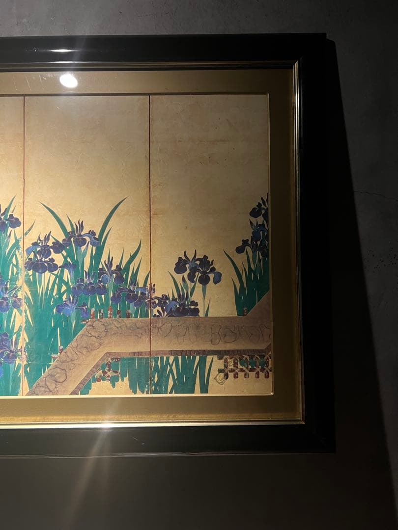 尾形光琳《燕子花図》　複製画