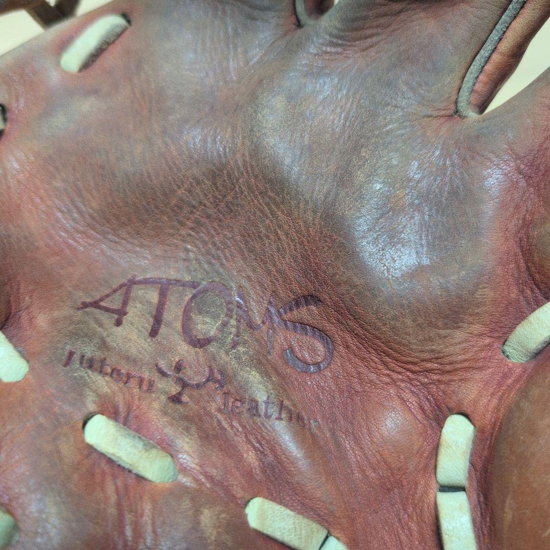 も*も様 ATOMS レザー 野球グローブ ブラウン