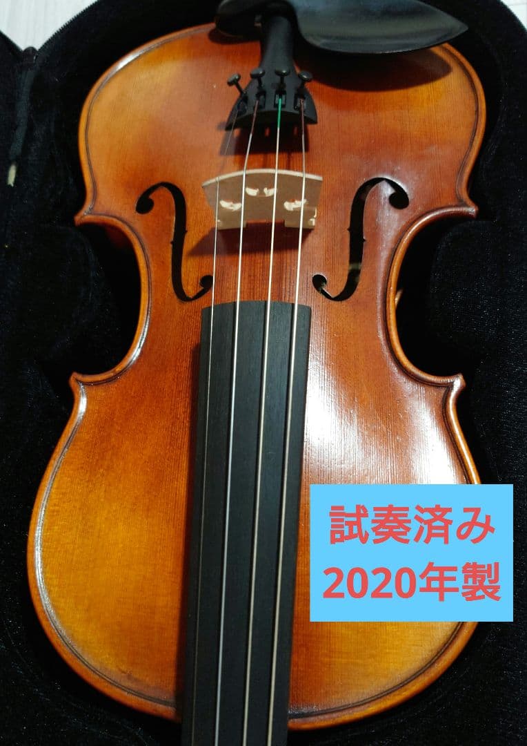 ニコロサンティNSN60S バイオリン　4/4 美品　弓、ケース、松脂、肩当付