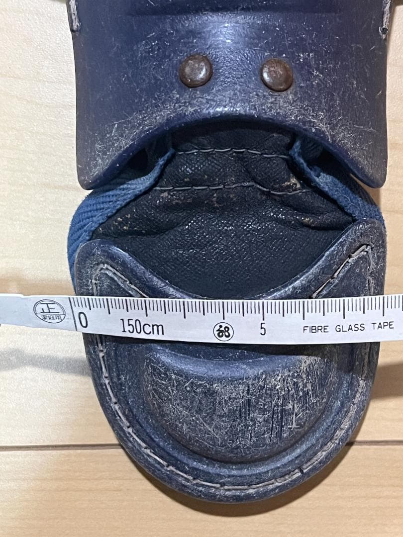 野球 ミズノ キャッチャー防具 プロテクター レガース ネイビー 少年低学年向け